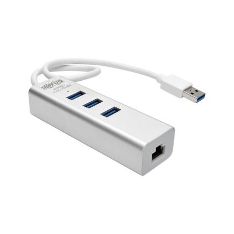 ADAPTADOR DE USB 3.0 A RED NIC CON HUB USB 3.0 DE 3 PUERTOS