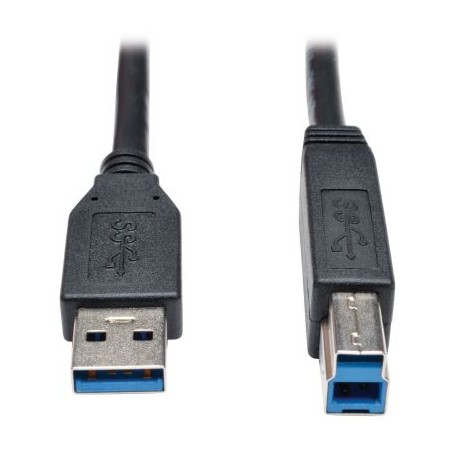 CABLE PARA DISPOSITIVO USB 3.0 SUPERSPEED AB M/M NEGRO 0.91 M