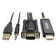CABLE ADAPTADOR VGA+AUDIO HDMI ENERGIA USB 1920X1080 1.83M