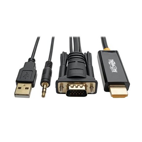 CABLE ADAPTADOR VGA+AUDIO HDMI ENERGIA USB 1920X1080 1.83M