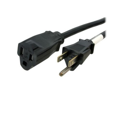 Cable Alimentac PC 1.8m NEMA 5-15R 5-15P Macho Hembra STARTECH PAC1016