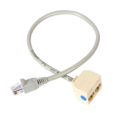 Cable Splitter   RJ45 de 2x Hembra a 1x Macho  STARTECH RJ45SPLITTER