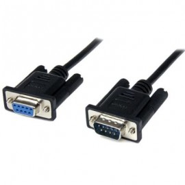 Cable 2m Modem Nulo Serial DB9 Hembra a Macho STARTECH SCNM9FM2MBK