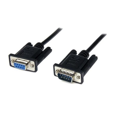 Cable 2m Modem Nulo Serial DB9 Hembra a Macho STARTECH SCNM9FM2MBK