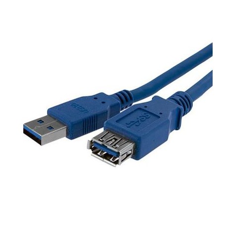 Cable 1m USB 3.0  Macho a Hembra USB Azul Extensor STARTECH USB3SEXT1M