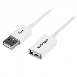Cable 2m Extension USB 2.0 Macho-Hembra Blanco  STARTECH USBEXTPAA2MW
