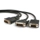 Cable 1.8m Divisor DVI-I Macho  a DVI-D y VGA HD15 STARTECH DVIVGAYMM6