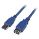 Cable 1.8m USB3.0 SuperSpeed Macho a Hembra Azul STARTECH USB3SEXTAA6