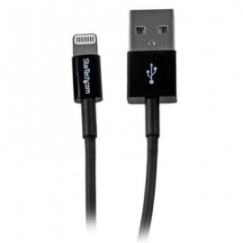 Cable 1m Lightning Apple  a USB 2.0 Negro  STARTECH USBLT1MBS