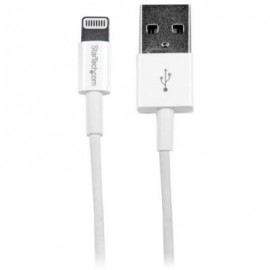 Cable 1m Lightning Apple  a USB 2.0 Blanco  STARTECH USBLT1MWS