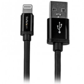 cable 2m Lightning Apple a USB 2.0 Negro  STARTECH USBLT2MB