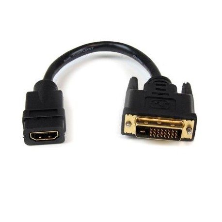 Cable Video 20cm HDMI Hembra a DVI-D Macho STARTECH HDDVIFM8IN