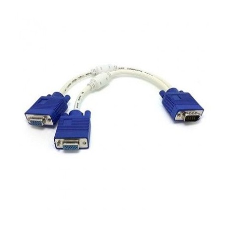 CABLE SVGA EN Y BROBOTIX 003577 MACHO/HEMBRA BLANCO