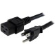 CABLE DE 1.8M NEMA 5-15P A C19 SERVICIO PESADO CORRIENTE PC