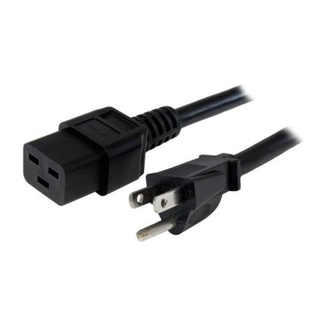CABLE DE 1.8M NEMA 5-15P A C19 SERVICIO PESADO CORRIENTE PC