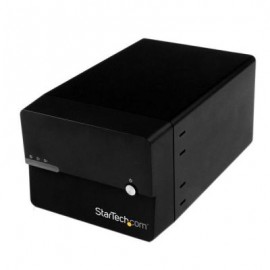 GABINETE DISCO ESATA USB3.0 2  BAHIAS 3.5 UASPSATA FAN NEGRO  STARTECH