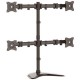 STARTECH SOPORTE P. 4 MONITORES AJUSTABLE 27"MAX 32KG NEG ARMBARQUAD