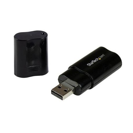 TARJETA DE SONIDO ESTEREO USB   EXTERNA  NEGRO  STARTECH ICUSBAUDIOB