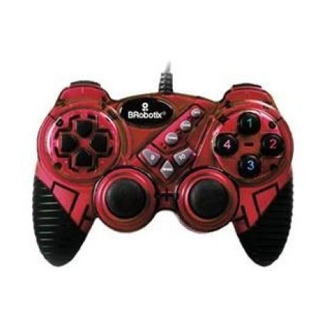 CONTROL PARA JUEGOS RUMBLEPAD BROBOTIX ROJO 751899R