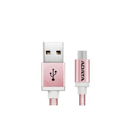 CABLE MICRO USB ADATA USB A USB A 1M ROSA AMUCAL-100CMK-CRG