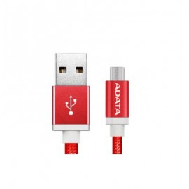 CABLE MICRO USB ADATA 1M USB A MICRO-USB B ROJO AMUCAL-100CMK-CRD