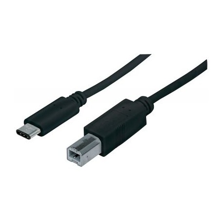 CABLE USB C A USB B MANHATTAN 353304 1M COLOR NEGRO