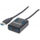 HUB USB MANHATTAN COLOR NEGRO, 4 PUERTOS