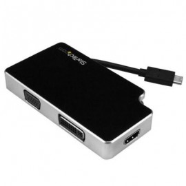STARTECH ADAP. DE VIAJE 3EN1 USBC-VGA,DVI,HDMI NEGRO CDPVGDVHDB