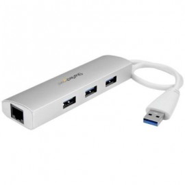HUB USB STARTECH ST3300G3UA, 5000 MBIT/S, COLOR PLATA