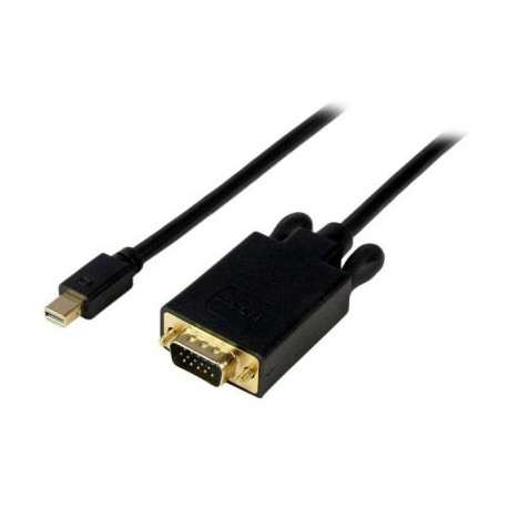 Cable 1.8m  Activo  Mini DisplayPort a VGA Negro  STARTECH MDP2VGAMM6B