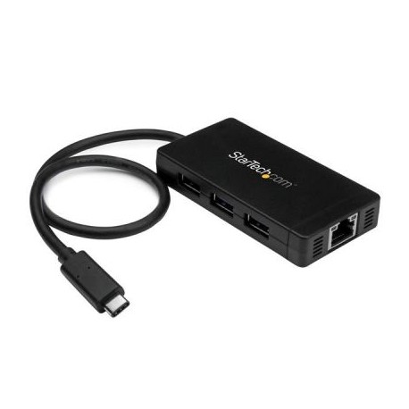 STARTECH HUB USB 3.0 3 PUERTOS USB 1 PUERTO ETHERNET RJ45 HB30C3A1GE