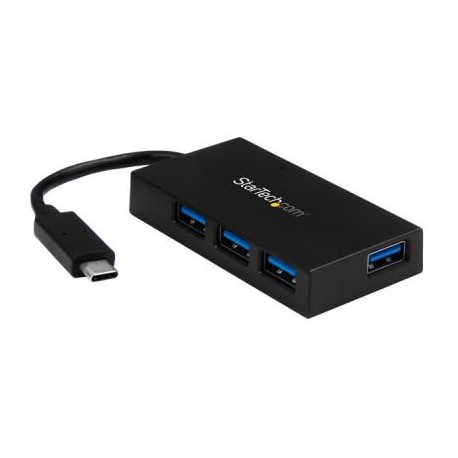 STARTECH HUB 3.0 4 PUERTOS USB-C A USB-A ADAPT. ALIMENTACION HB30C4AFS