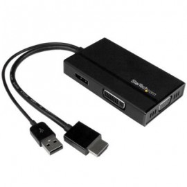 STARTECH ADAPTADOR DE VIAJE HDMI-DP,VGA O DVI 1920x1200 HD2DPVGADVI