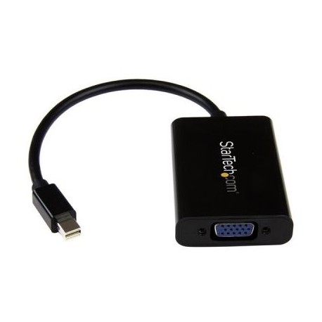 STARTECH ADAPTADOR VIDEO MINI DP. A VGA 1900x1200 NEGRO MDP2VGAA