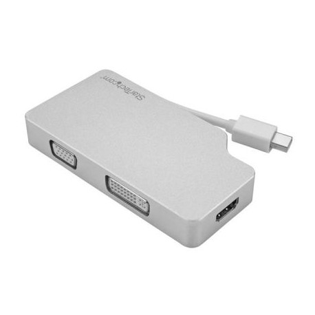 STARTECH ADAPTADOR DE VIDEO-AUDIO 3EN1 MINIDP-VGA,DVI,HDMI MDPVGDVHD4K