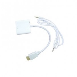 CONVERTIDOR HDMI/VGA NACEB TECHNOLOGY MACHO/HEMBRA COLOR BLANCO