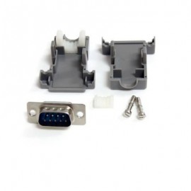Conector DB9 Serial Macho  Ensamblado C/Carcasa Plast STARTECH C9PSM