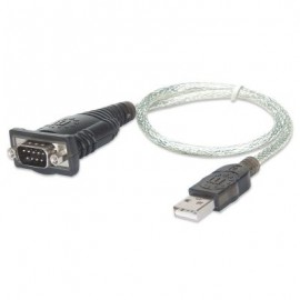 CONVERTIDOR MANHATTAN USB A SERIAL DB9M 205146
