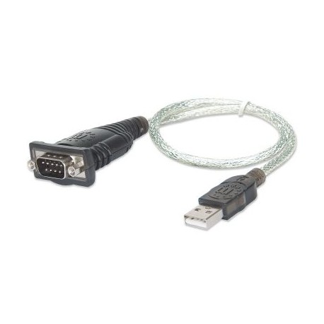 CONVERTIDOR MANHATTAN USB A SERIAL DB9M 205146