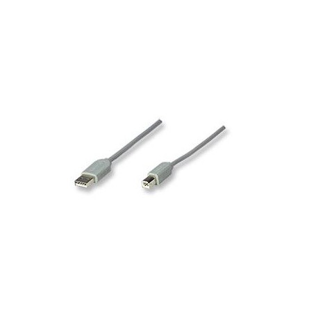 CABLE USB MANHATTAN A-B 3.0M GRIS 317863