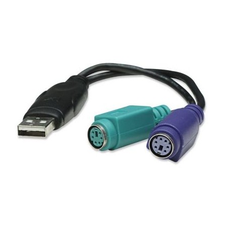 CONVERTIDOR MANHATTAN USB A PS2 2PTOS 179027