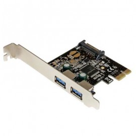 TARJETA PCIE 2 PTOS  USB3.0 ALIMENTACION SATA HUB  STARTECH PEXUSB3S23