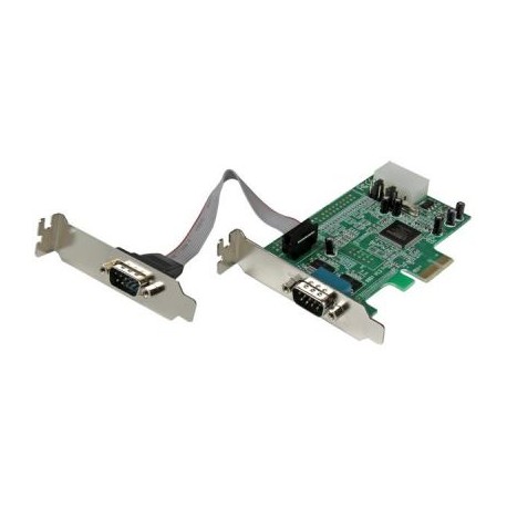 TARJETA  PCIE PCIE PERFIL BAJO 2 PTOS SERIALES  STARTECH PEX2S553LP
