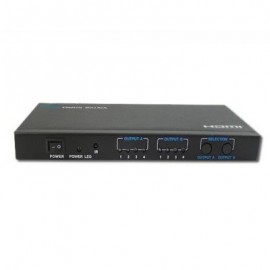 ADAPTADOR HDMI MANHATTAN 6 PUERTOS 4096 X 2160 PIXELES NEGRO 207409