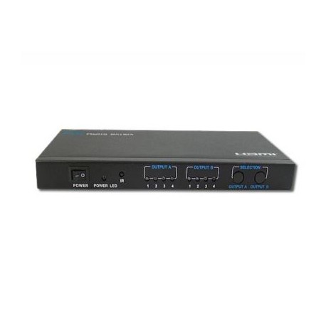 ADAPTADOR HDMI MANHATTAN 6 PUERTOS 4096 X 2160 PIXELES NEGRO 207409