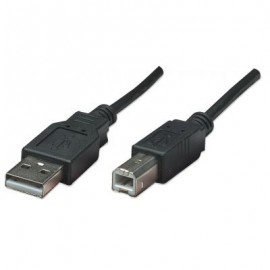 CABLE MANHATTAN USB A-USB B .5 METROS NEGRO 374507