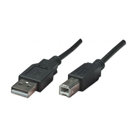 CABLE MANHATTAN USB A-USB B .5 METROS NEGRO 374507