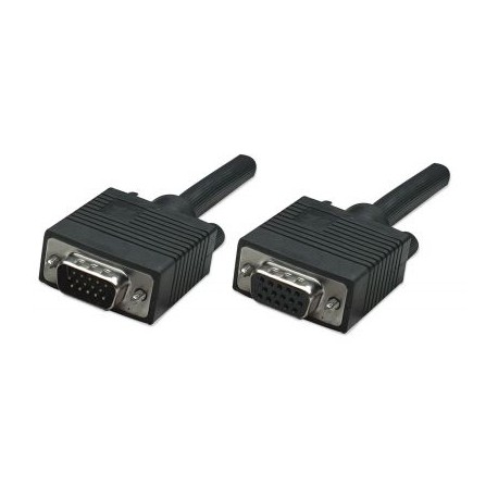 CABLE MANHATTAN SVGA HD15 MACHO A HD15 HEMBRA 4.5M NEGRO 310345