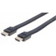 CABLE MANHATTAN HDMI MACHO 50CM NEGRO 394390