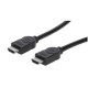 CABLE MANHATTAN HDMI CON ETHERNET HDMI MACHO 2 METROS NEGRO 393751